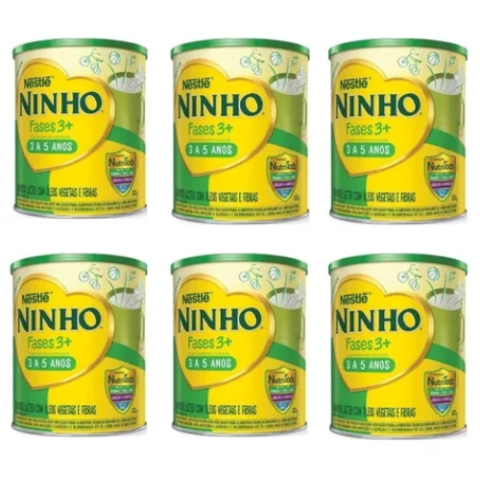 6 Latas Ninho Fases 3+ 800g