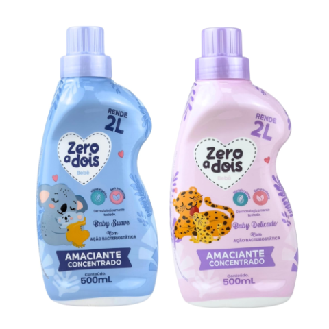 Amaciante Concentrado Zero a Dois 500ml