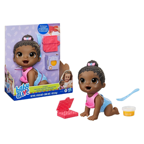 Baby Alive Hora da Papinha Negra Come e faz Caquinha