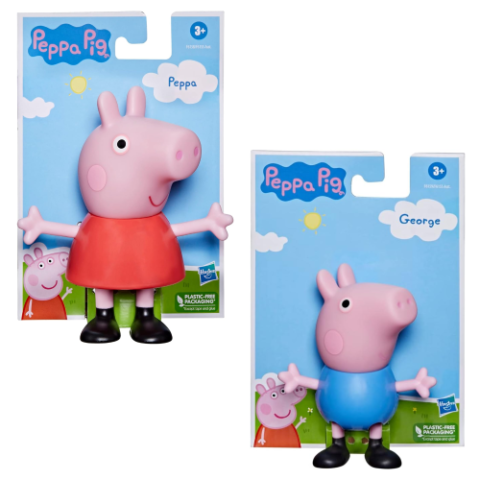 Boneca Peppa Pig e George Articulado