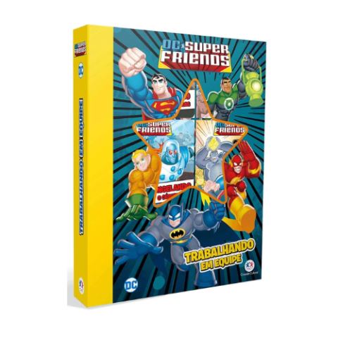 Box 6 Mini Livros Infantil Dc Super Friends