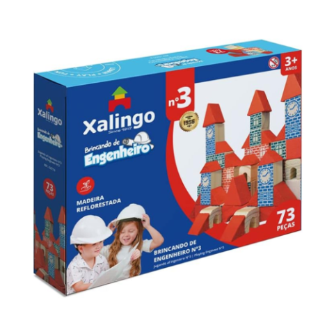 Brincando de Engenheiro 73 Peças Xalingo