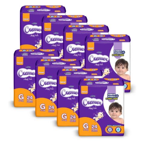 Fralda Cremer Jumbo G 192 Unidades
