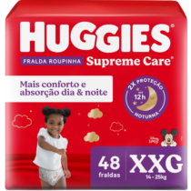 Huggies Fralda Roupinha Supreme Care XXG 48 Unidades