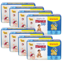 Fralda Turma da Monica Baby Jumbinho G 128 Unidades
