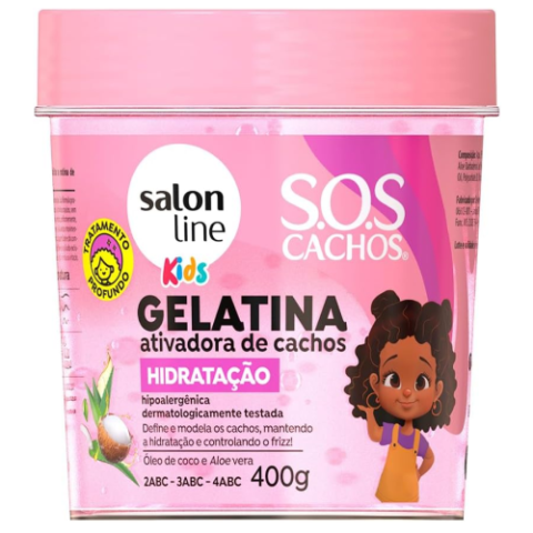 Gelatina SOS Cachos Kids Hidratação Salon Line 400g