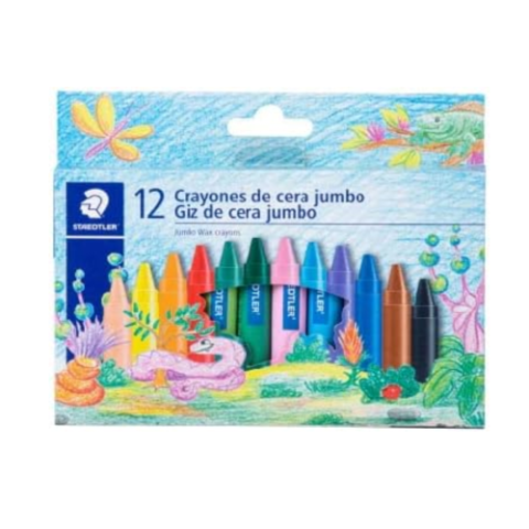 Giz de Cera Jumbo Staedtler 12 Cores