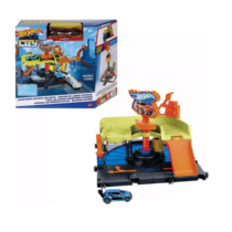 Hot Wheels City Pista Estação Lavagem Lava Rapido + 1 Carrinho Mattel