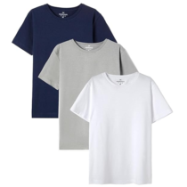 Kit 3 Camisetas Básica Hering Kids Unissex Manga Curta Slim