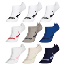 Kit 9 Pares Meias Infantil Cano Curto Everyday Puma Unisssex