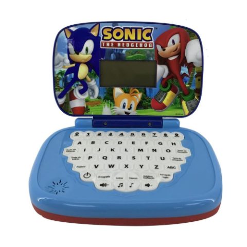 Laptop Educativo Bilíngue Infantil Sonic Candide