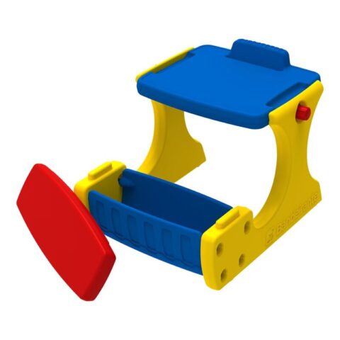 Mesa Infantil Recreio Com Bau Colorido Bandeirante
