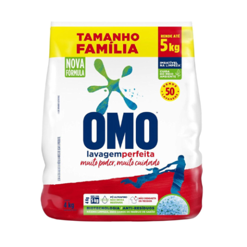 OMO Sabão Em Pó Pacote Família 4Kg