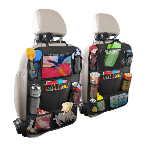 Organizador Para Carro Com Bolso Para Tablet e Porta Objetos Suporta até 5Kg