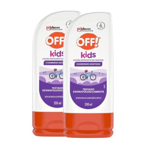 Kit 2 Unidades Loção OFF! Repelente Kids 200ml cada
