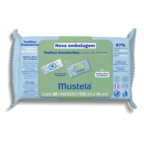 Toalhas Umedecidas Mustela À Base De Plantas 60 Unidades