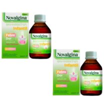 2 Unidades Novalgina Infantil Xarope 100ml Framboesa