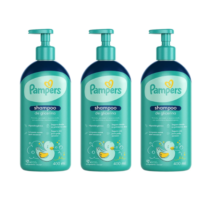 3 Unidades Shampoo Pampers Glicerina 400ml