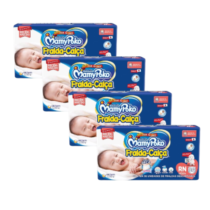 4 Pacotes Fralda Calça MamyPoko Super Seca Jumbinho RN 36 Unidades