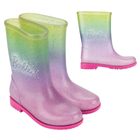 Bota Galocha Grendene Kids Barbie Colorful