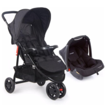 Carrinho de Bebê Travel System Delta Duo Pro Preto Voyage