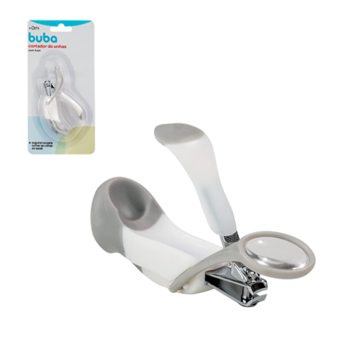 Buba Cortador De Unhas Com Lupa Baby Branco