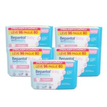 Kit 5 Lenços Umedecidos Hipoalergênicos Bepantol Baby 96 Unidades