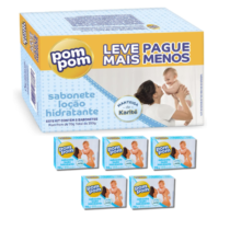 Kit 5 Unidades Sabonete em Barra Pom Pom 70g