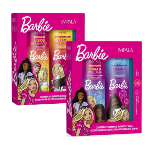 Kit Barbie Shampoo 250ml + Condicionador 250ml Impala