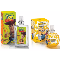Kit Colônia Woody Toy Story Disney + Minions Eureka Jequiti