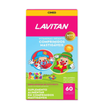 Lavitan Kids Vitamina Infantil 60 Comprimidos Mastigáveis Tutti Frutti