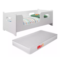 Mini Cama Encanto Infantil com Grade 150cm x 70cm + Colchão Lorenttistore