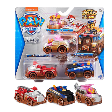 Pack Com 3 Mini Veiculos Patrulha Canina Off Road