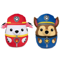 Pelúcia Squish Patrulha Canina 20cm Marshall ou Chase
