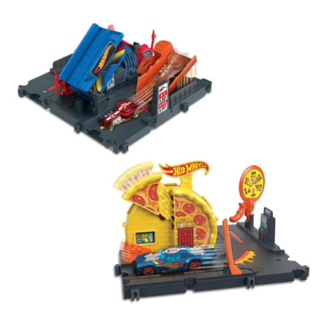 Pista Hot Wheels City Lugares Favoritos + Carrinho Mattel