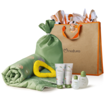 Presente Natura Papai e Bebê com Tapete Mêsversário