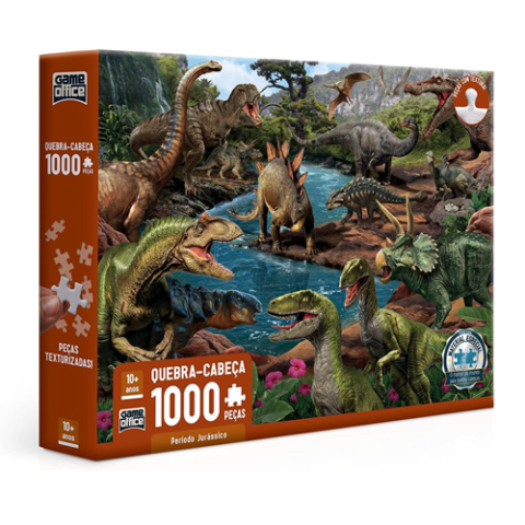 Quebra Cabeça Período Jurássico 1000 Peças Toyster