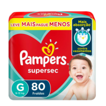 Pampers Fraldas Supersec G 80 Unidades