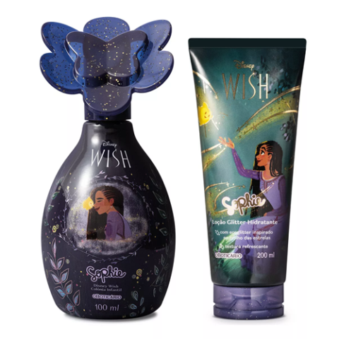 Combo Sophie Disney Wish: Colônia Infantil 100ml + Loção Corporal 200ml