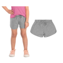 Shorts Básico Rovitex Kids Feminino Cinza