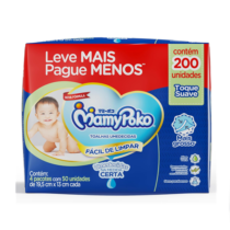 MamyPoko Lenços Umedecidos Toque Suave 200 Unidades