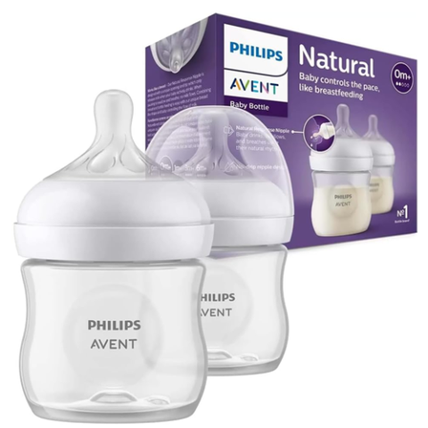 Kit Duplo Mamadeira Pétala 3.0 125ml Transparente