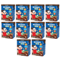 10 Unidades Betânia Kids Bebida Láctea Chocolate 200ml