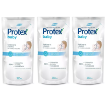 3 Unidades Sabonete Líquido Bebê Protex Baby Delicate Care 380ml