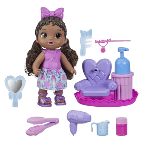 Baby Alive Sudsy Styling Cabelos Pretos Hasbro
