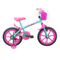 Bicicleta Aro 16 Pinky Anis e Rosa Track Bikes