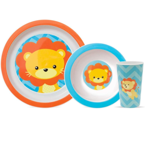 Buba Kit Refeição Leão Animal Fun