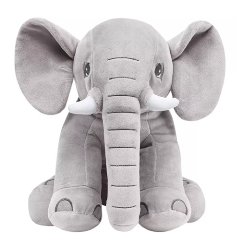 Buba Ursinho De Pelúcia Elefantinho 30cm Cinza