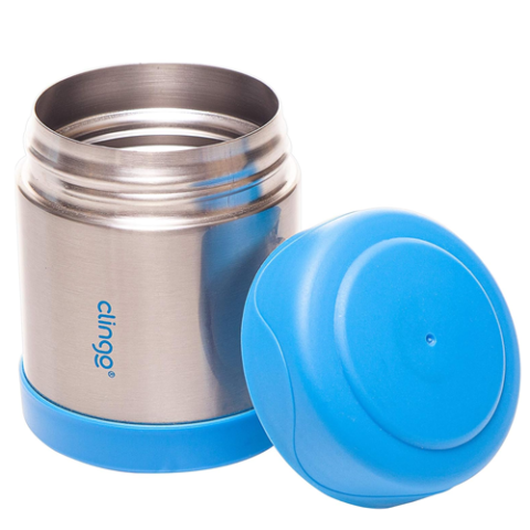 Clingo Pote Térmico Inox Azul