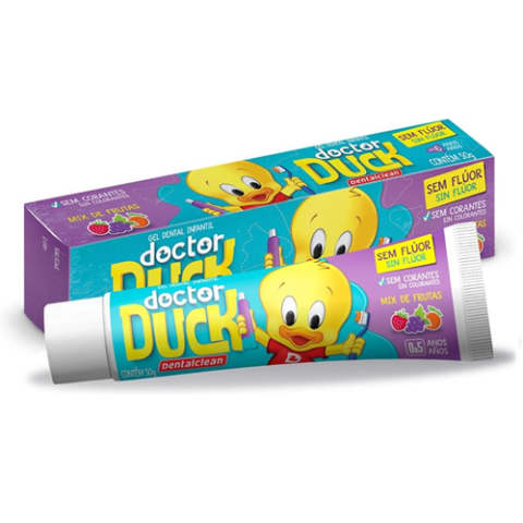 Gel Dental Infantil Dr. Duck 50g Sem Flúor Dentalclean